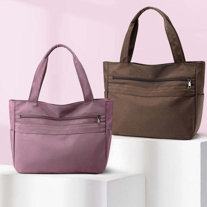 Einkaufstasche für Damen, einfache, lässige Einkaufshandtasche aus Nylon