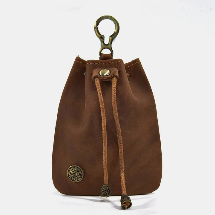 Geldbörse für Damen, Vintage-Stil, Leder, Mini-Einkaufstasche