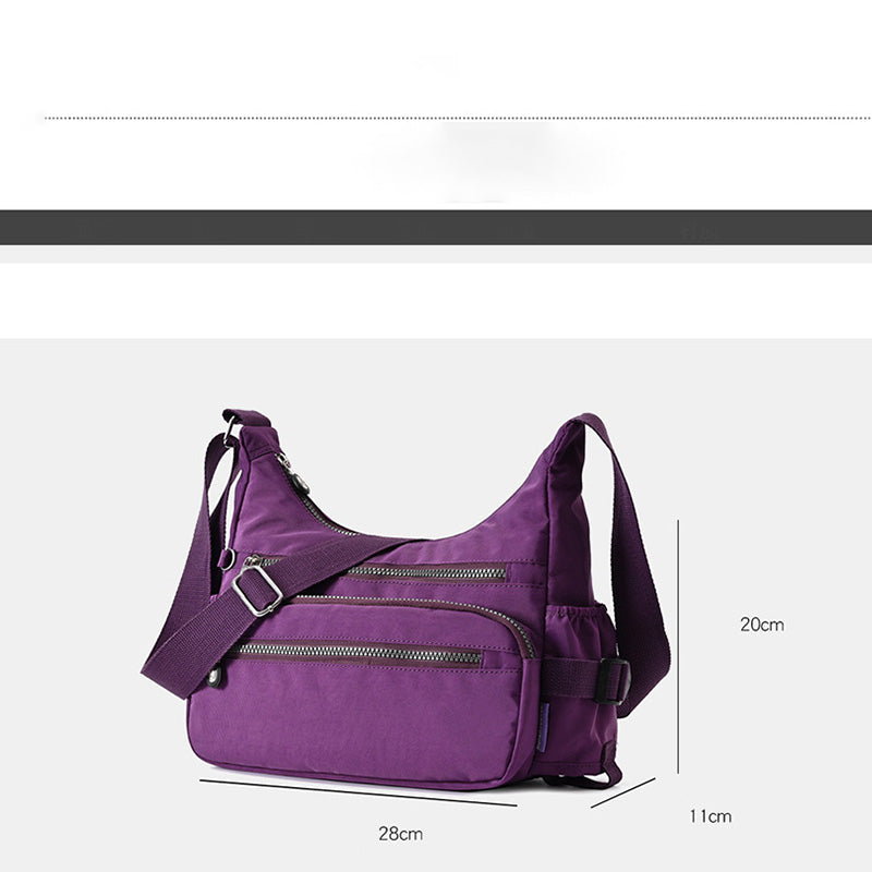 Wasserdichte Umhängetasche für Damen, lässige Nylon-Geldbörse, Handtasche, Umhängetasche