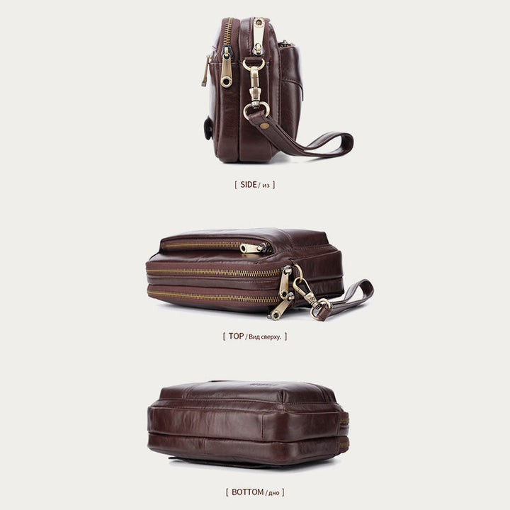 Echtes Leder Clutch Portemonnaie Geräumige Organisierte Handgelenk Geldbörse Fit 7,9" Handy