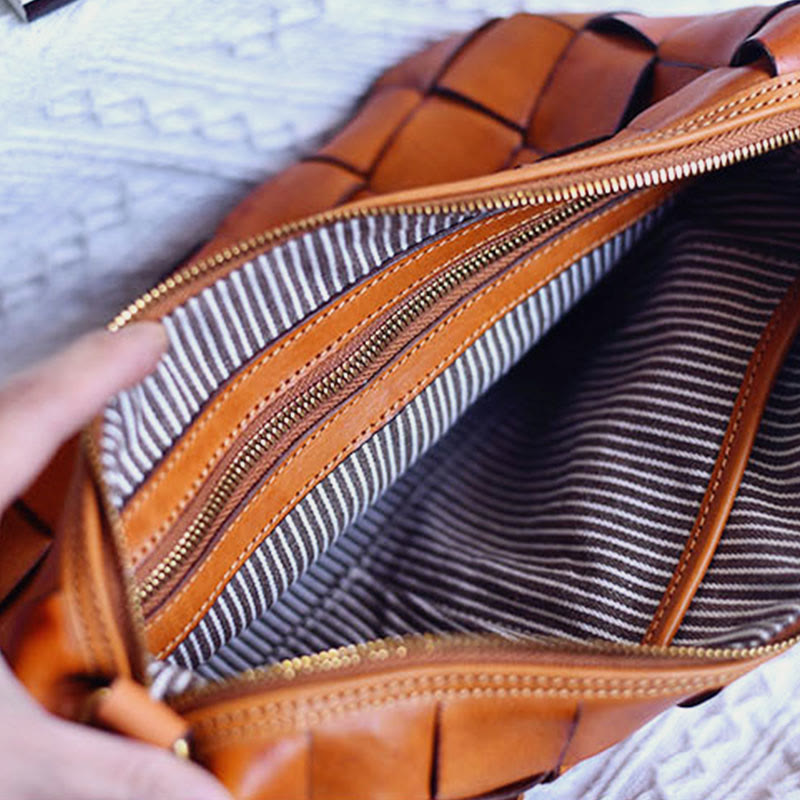 Umhängetasche für Damen, breiter Riemen, Retro-Tasche mit großem Fassungsvermögen
