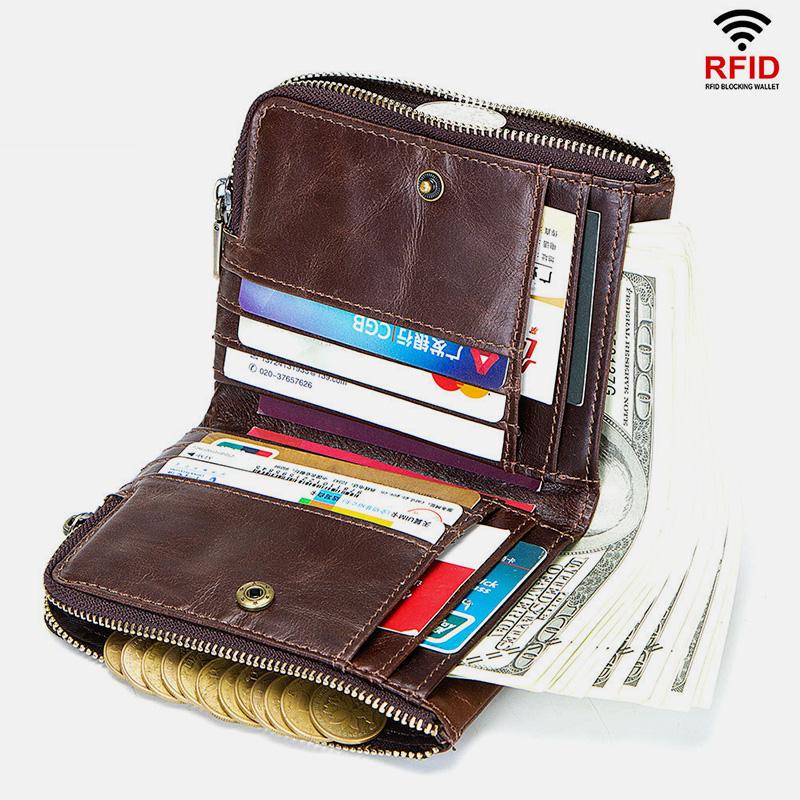 RFID-Diebstahlschutz-Geldbörse mit mehreren Steckplätzen