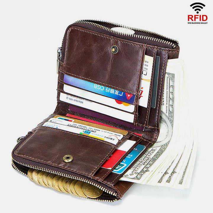 RFID-Diebstahlschutz-Geldbörse mit mehreren Steckplätzen