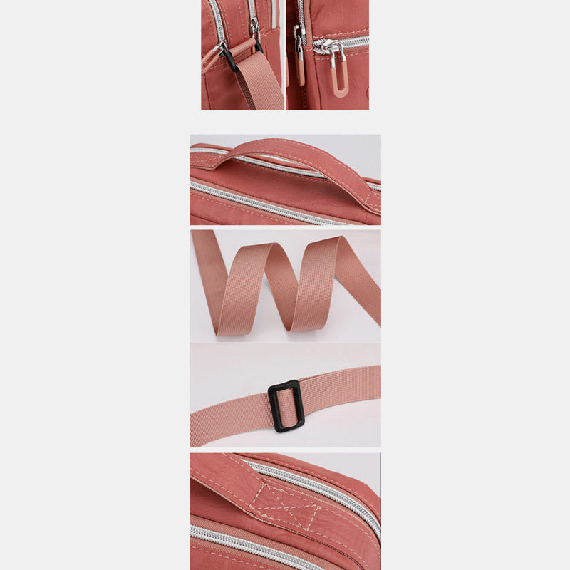 Leichte Handtasche, Umhängetasche, mehrere Taschen, für Reisen und Arbeit, Schultertasche, Messenger Bag