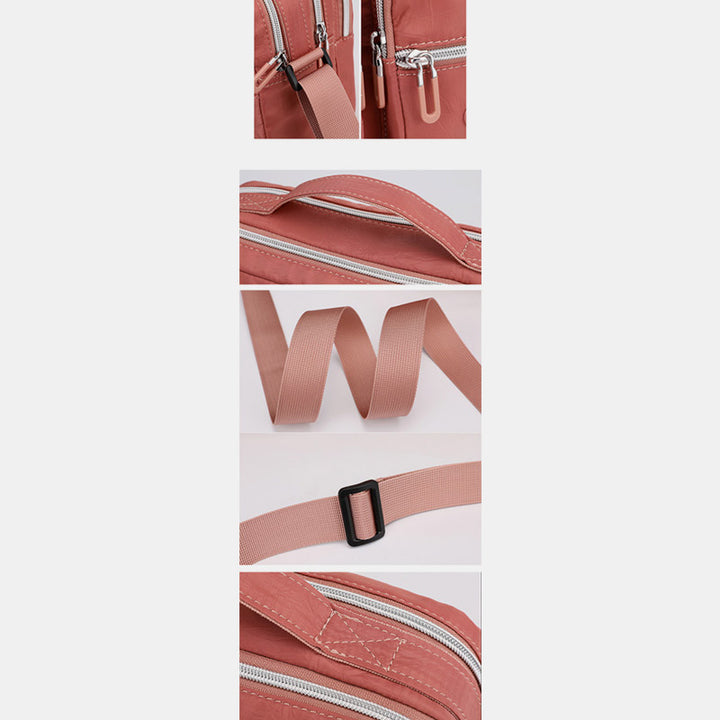 Leichte Handtasche, Umhängetasche, mehrere Taschen, für Reisen und Arbeit, Schultertasche, Messenger Bag