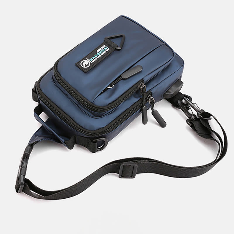 Praktische Crossbody Sling Bag für Männer, wasserdichte Reisetasche