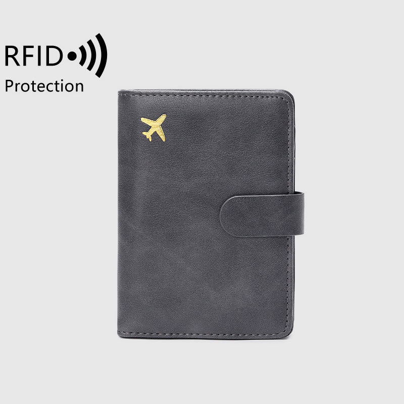Reisepasshülle mit mehreren Steckplätzen RFID-blockierender Kartenhalter Reisepasshülle