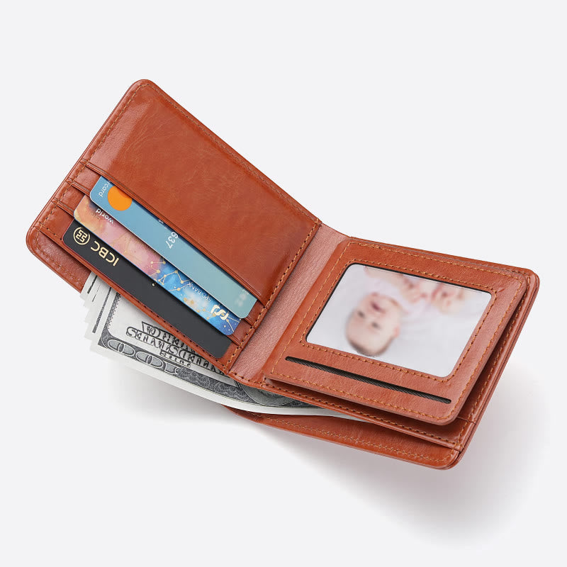 Geldbörse aus Leder mit Gravur „An meinen Sohn“ – bedeutungsvolles Geschenk