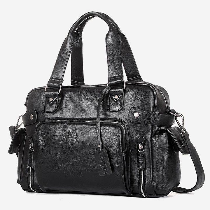 Handtasche für Herren, für Geschäftsreisen, Umhängetasche aus Pu-Leder