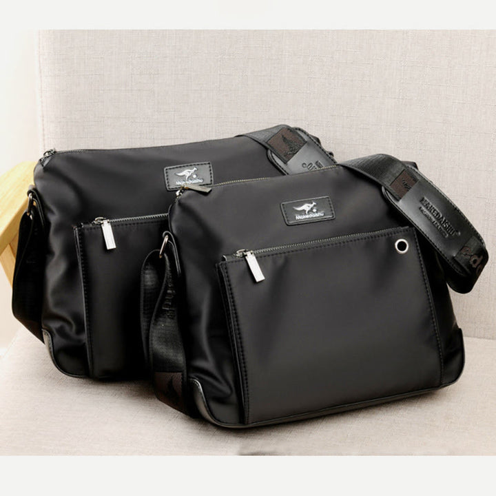 Umhängetasche für Herren, Business-Oxford-Stoff, horizontaler Tagesrucksack