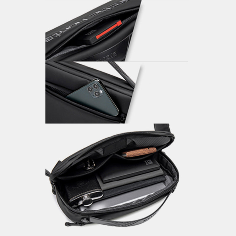 Multifunktionale Umhängetasche für Herren, modische Gürteltasche, Schultertasche mit Tragegriff oben