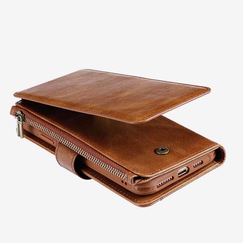 Abnehmbare magnetische Vintage-Brieftaschenhülle für das iPhone