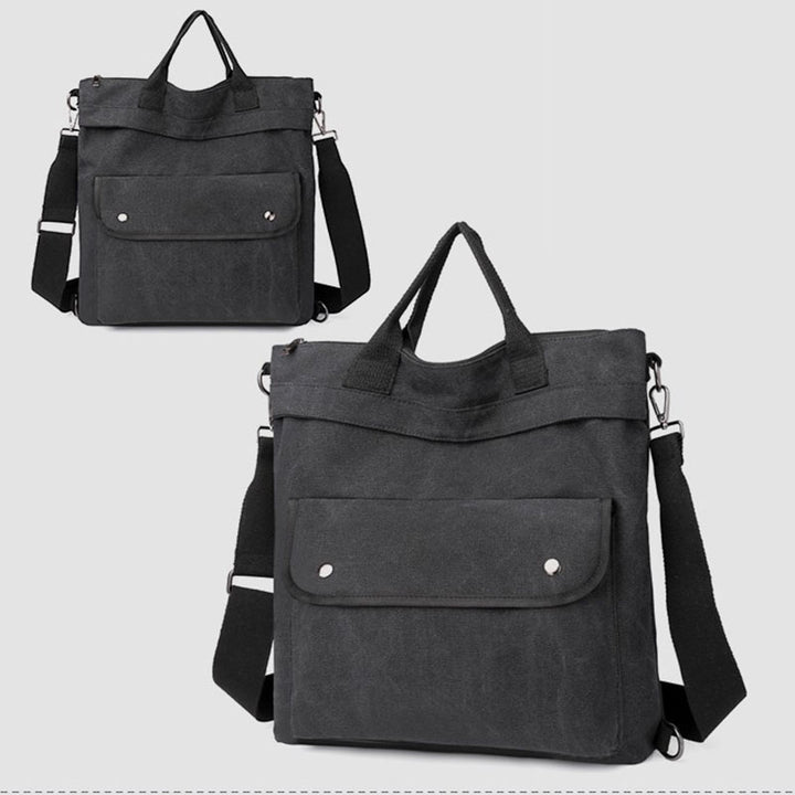 Multifunktionale Canvas-Handtasche mit großem Fassungsvermögen, Rucksack für Damen und Herren, Umhängetasche