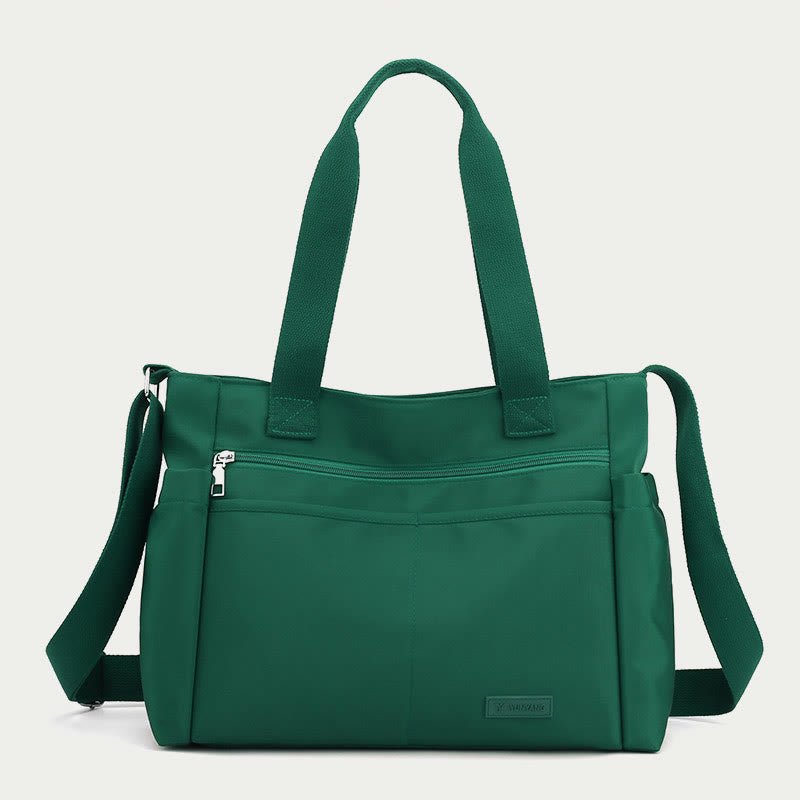 Minimalistische Tragetasche für Damen, große Handtasche aus Nylon für die Schule und Fitness