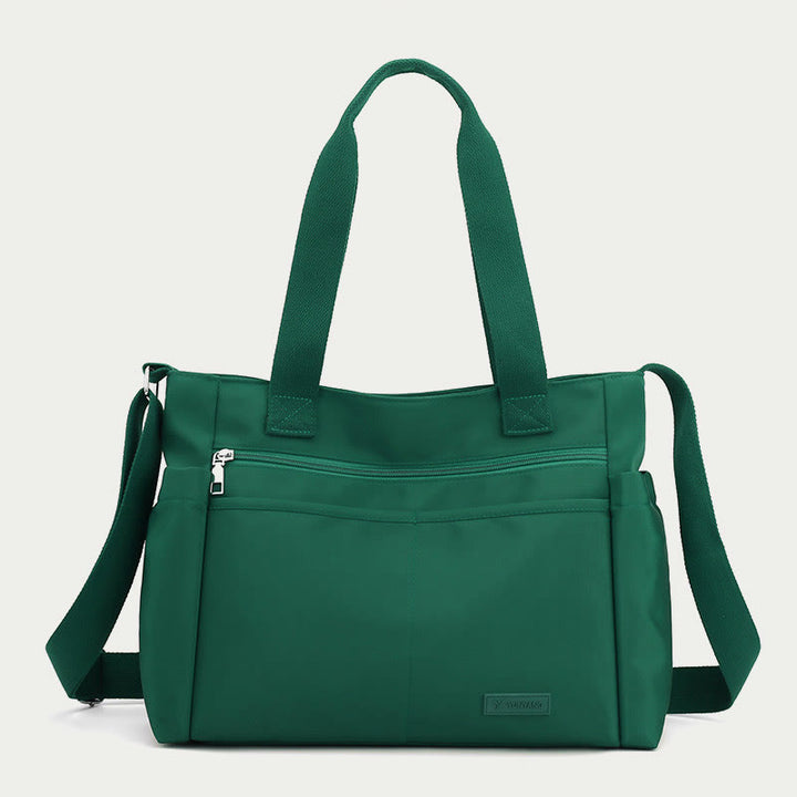 Minimalistische Tragetasche für Damen, große Handtasche aus Nylon für die Schule und Fitness