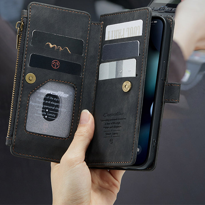 Multi-Slot Wallet Case Handyhülle Kompatibel mit iPhone 13 ProMax Pro Mini