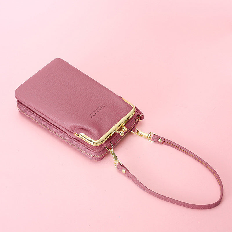 Multifunktionale Kiss-Lock Crossbody-Telefontasche