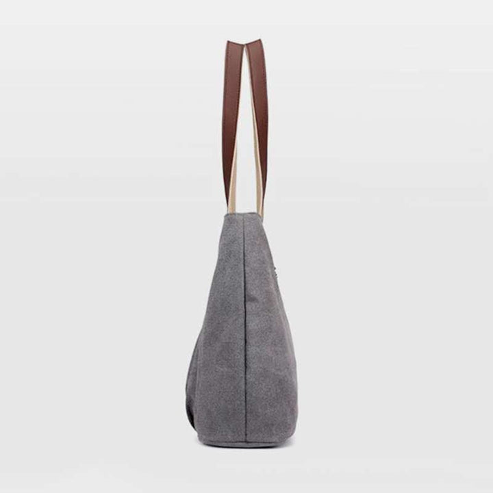 Lässige Canvas-Tragetasche mit mehreren Taschen für Damen, Umhängetasche mit Henkel