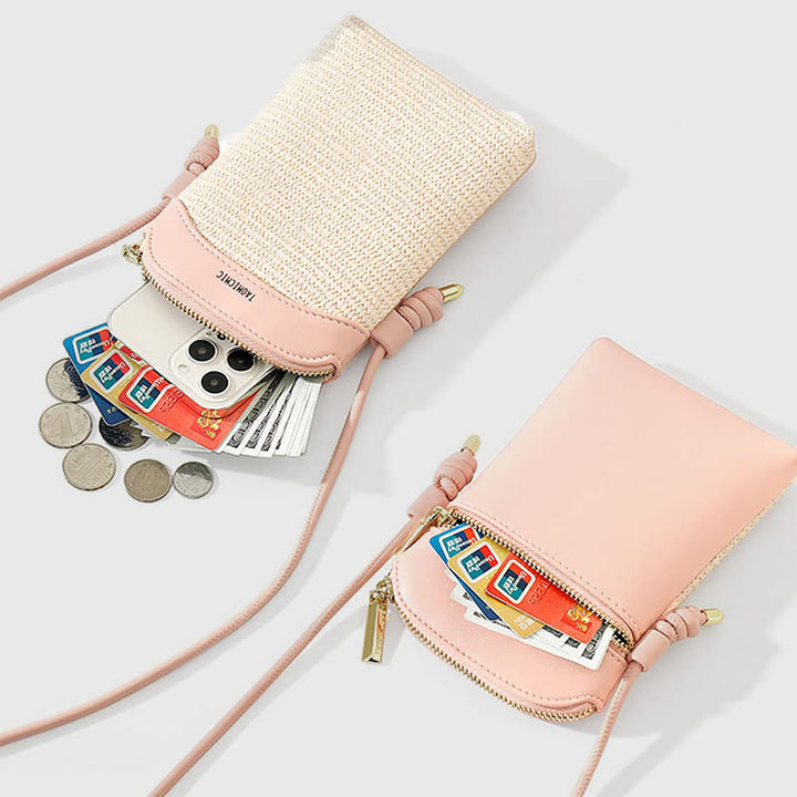 Handytasche für Damen, einfache vertikale Mini-Umhängetasche zum Einkaufen