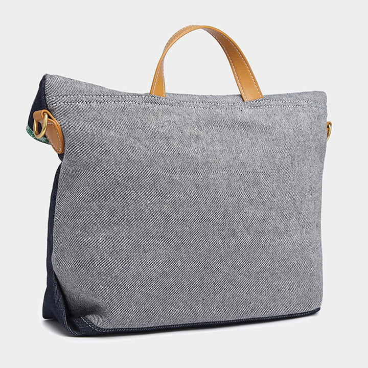 Damen 2-teiliges Denim-Handtaschen-Set, modisches Umhängetaschen-Set