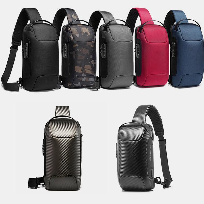 Wasserdichte Schultertasche mit USB-Ladeanschluss