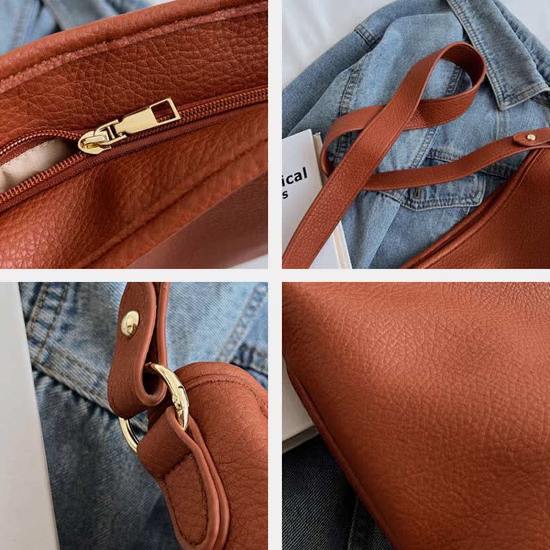Hobo-Taschen für Damen, Tragetasche, Schultertasche mit Umhängegurt