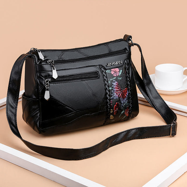 Farbmuster Gesteppte Ledertasche für Damen Klassische Umhängetasche