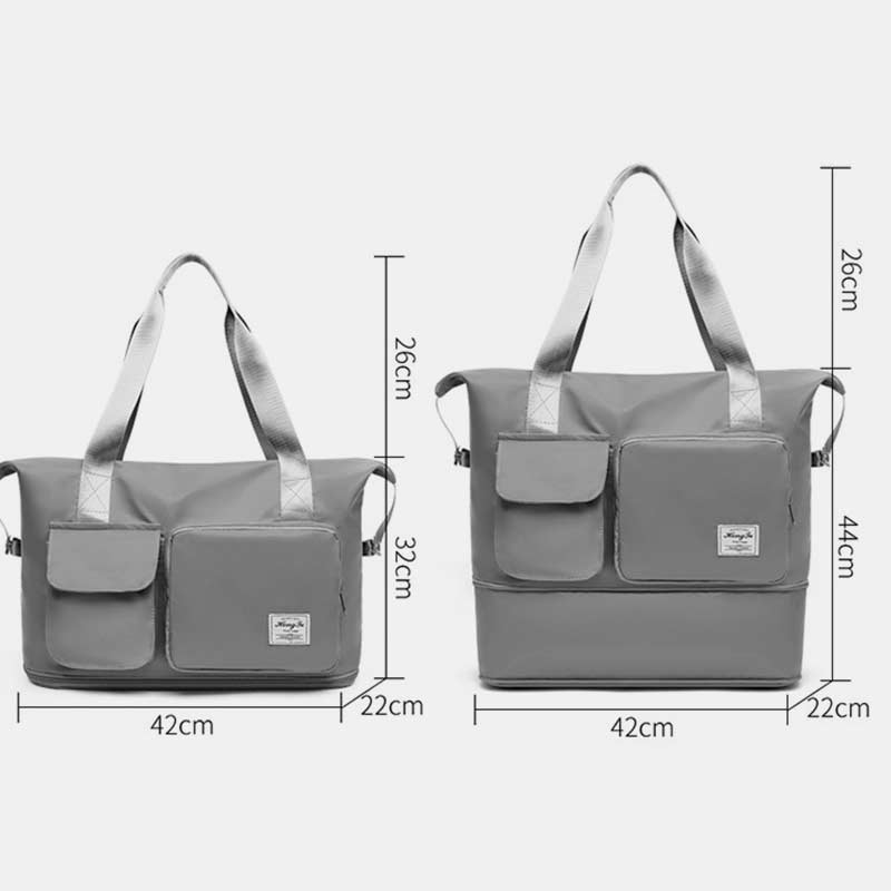 Tragbare Reisetasche mit großem Fassungsvermögen für Damen und Herren, faltbare Reisehandtasche