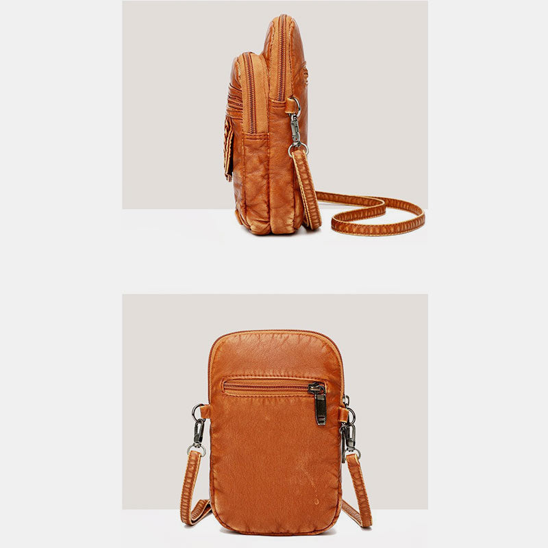 Große Kapazität Retro Handy Tasche Umhängetasche - image 12
