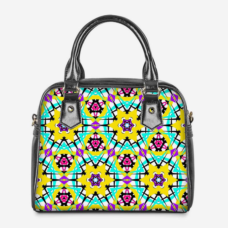 PU-Leder-Blumen-Geldbörsen Top-Griff-Tasche Crossbody Handtasche Satchel Taschen
