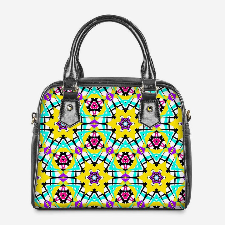 PU-Leder-Blumen-Geldbörsen Top-Griff-Tasche Crossbody Handtasche Satchel Taschen