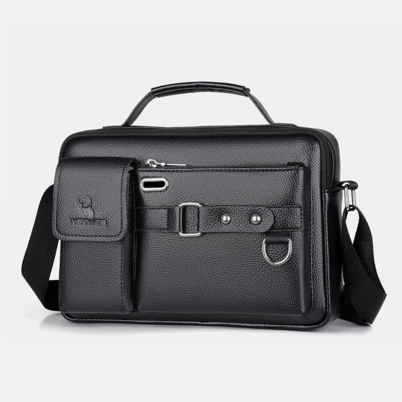 Retro Leder Satchel Messenger Bag für Männer Reise Umhängetasche
