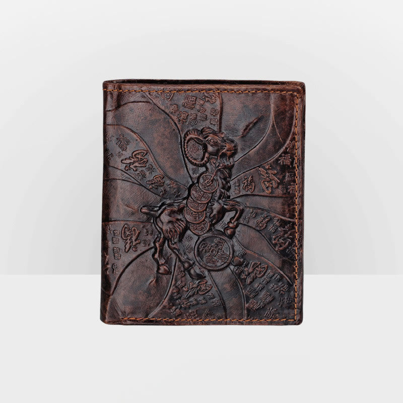 Echtes Leder Krokodil Gravur Brieftasche Retro Bifold Brieftasche
