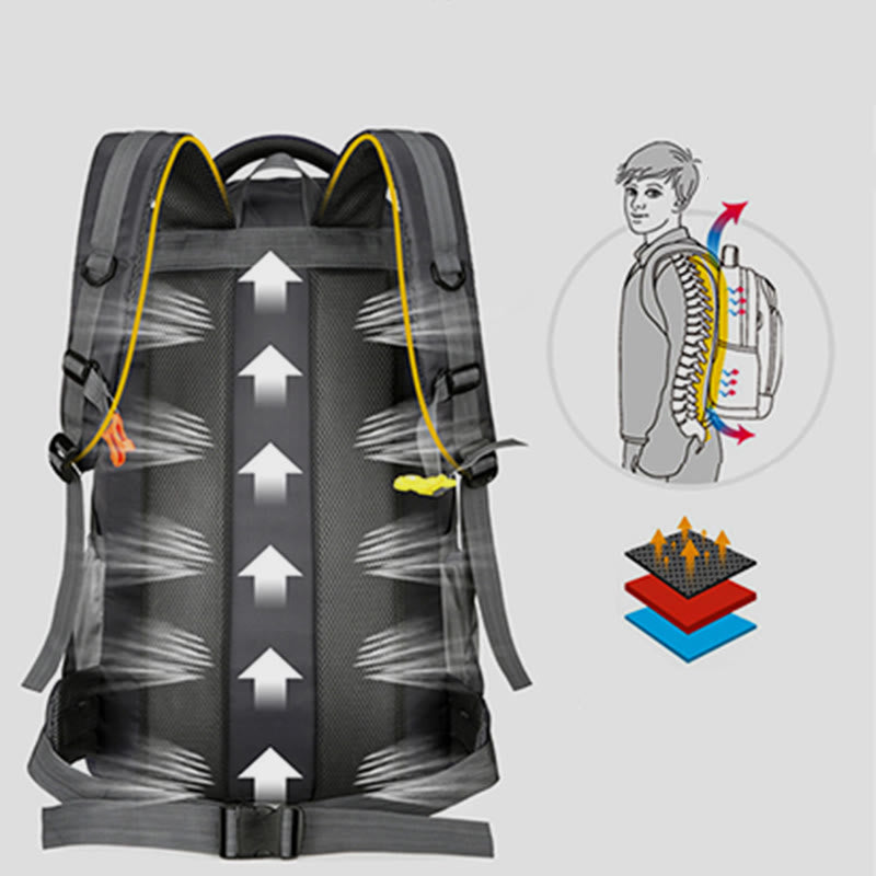 Rucksack für Männer Outdoor Bergsteigen Wandern Leichter Multifunktionsrucksack
