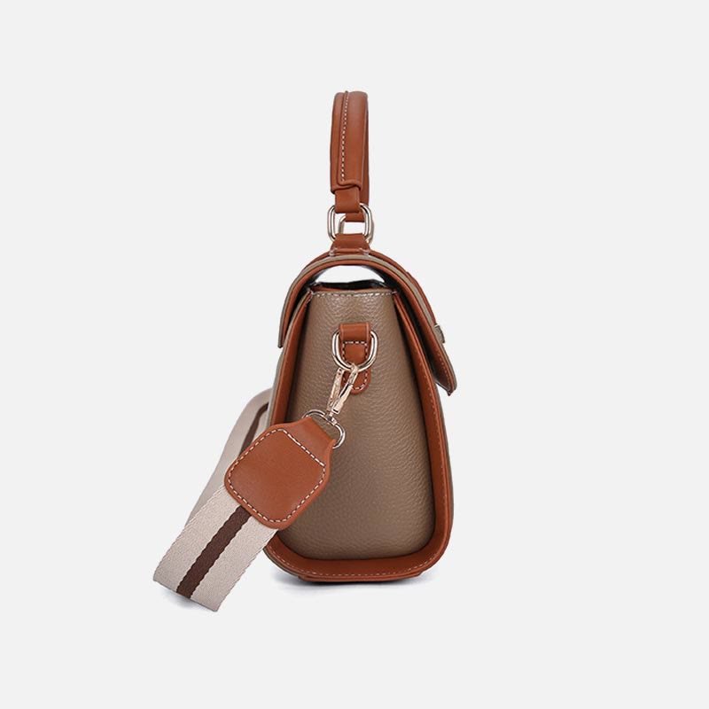 Top-Griff-Tasche für Damen PU-Leder Minimalistische Umhängetasche