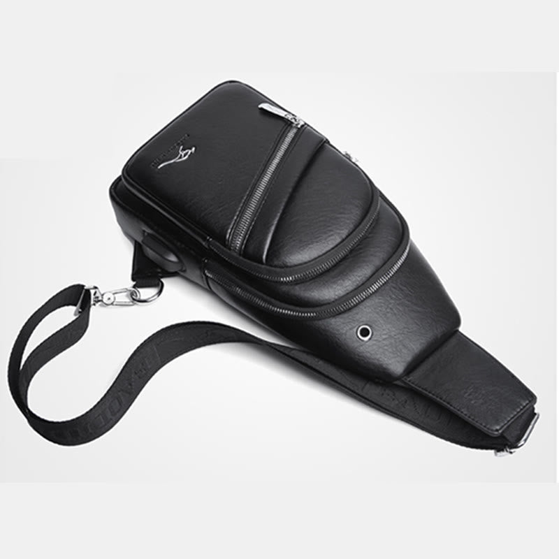 Schultertasche für Herren, große Kapazität, lässig, minimalistischer Umhängerucksack