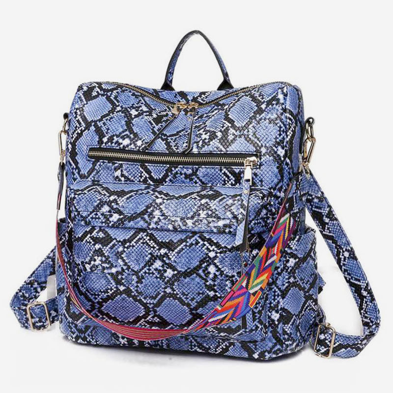 Großer Schulrucksack aus Leder
