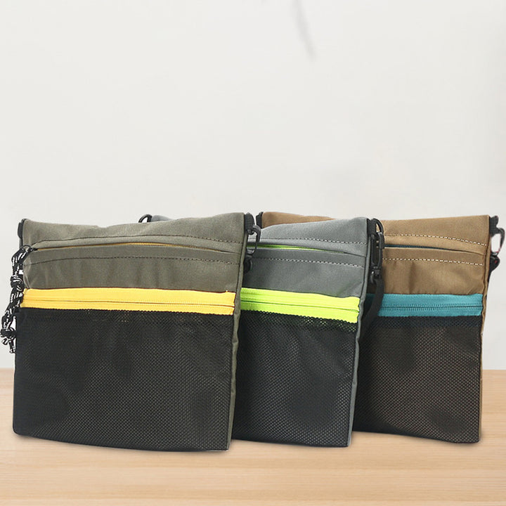 Umhängetasche für Herren, Vintage, klein, leicht, Handytasche, Geldbörse