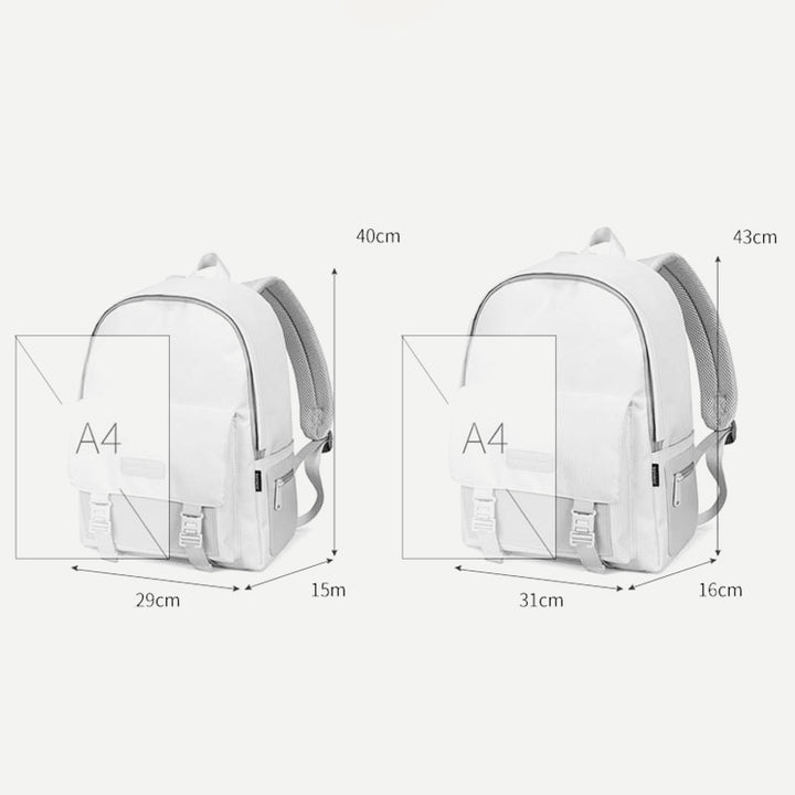 Unisex-Rucksack mit großer Kapazität, einfacher Reise-Tagesrucksack, Laptop-Büchertaschen, lässiger Rucksack