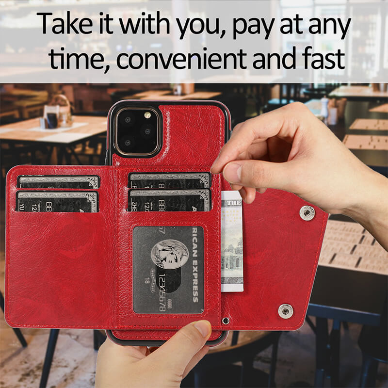 Multifunktionale Wallet Case Handyhülle für iPhone