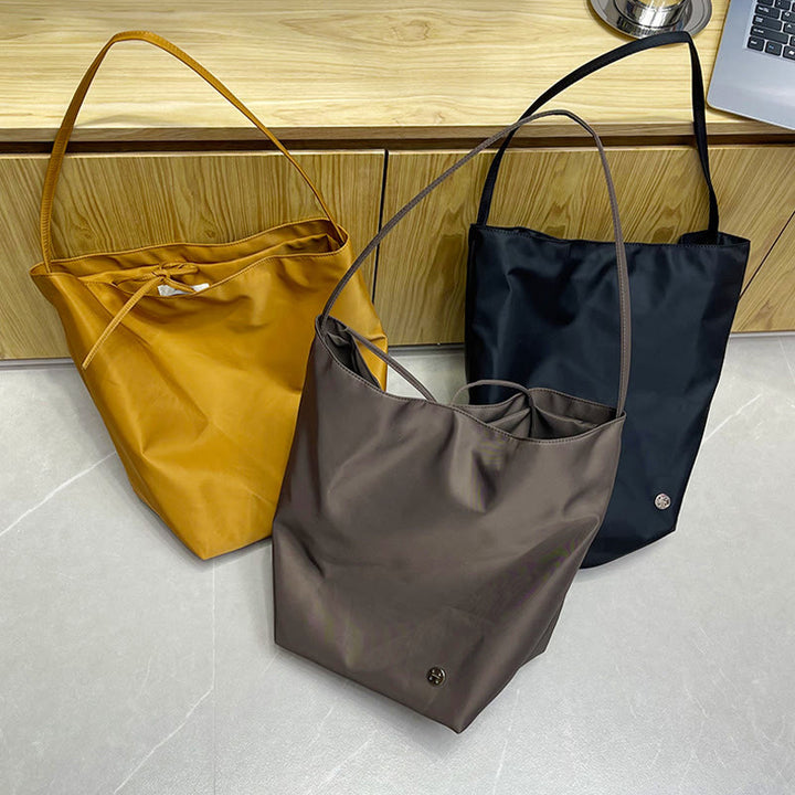 Große Einzel-Schultertasche für Damen, minimalistische Oxford-Unterarmtasche