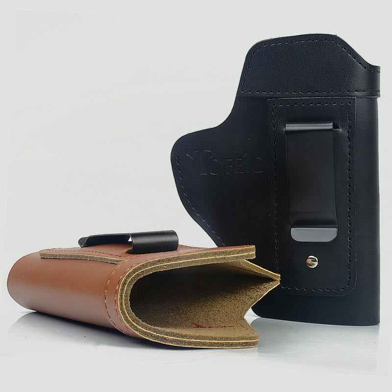 Holster für Outdoor-Taktiken Rindsleder Leder Unsichtbare Quick Draw Holster