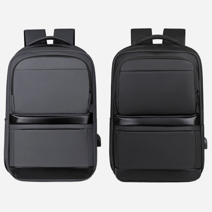 Sanfter Rucksack für Männer mit USB-Ladefunktion, große Business-Laptoptasche