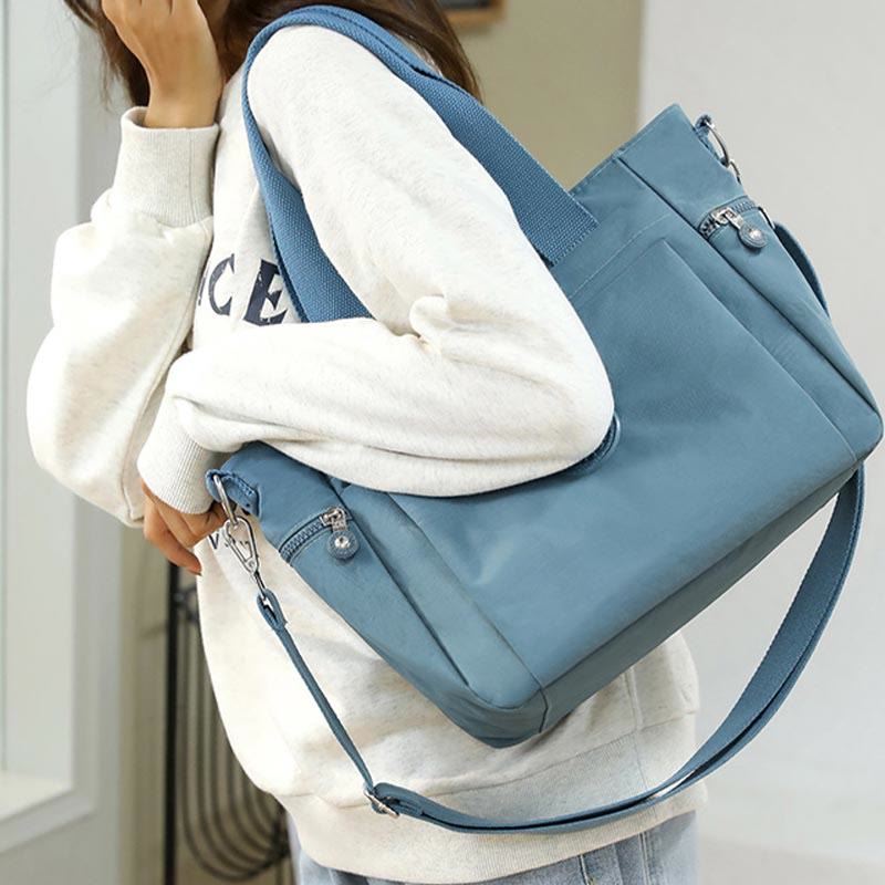 Damen Leichte wasserdichte Handtasche mit mehreren Taschen Umhängetasche Schultertasche Geldbörsen