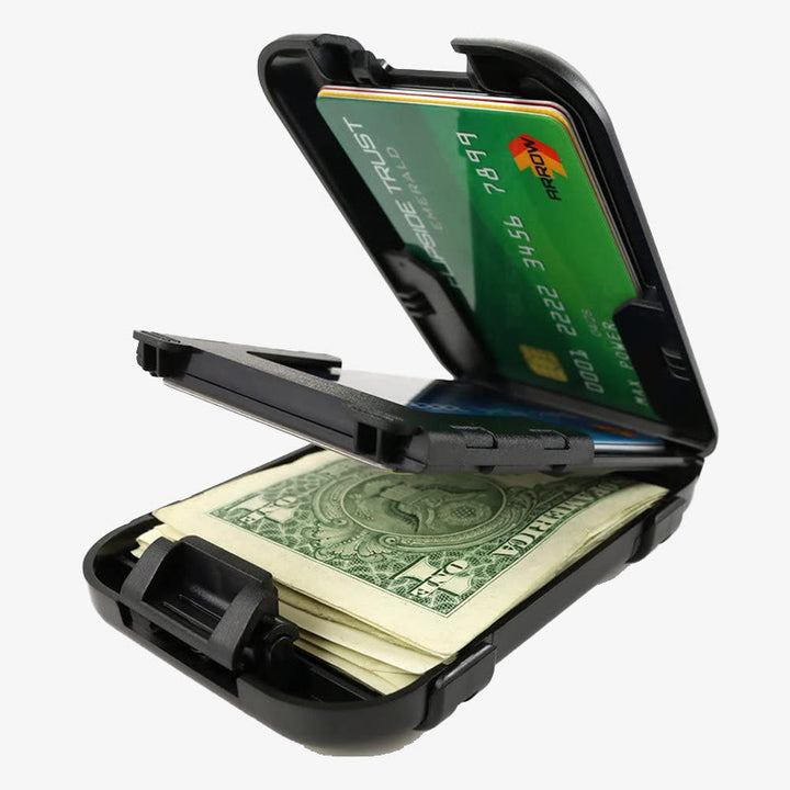 Multifunktionale Klappbrieftasche mit RFID-Scan-Schutz und sicherem Kartenhalter
