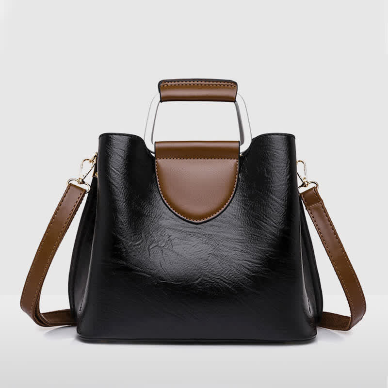 Damen Leder Designer Handtasche Top Griff Satchel Damen Umhängetasche