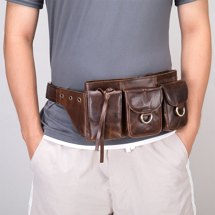 Vintage-Gürteltasche mit mehreren Taschen und großem Fassungsvermögen