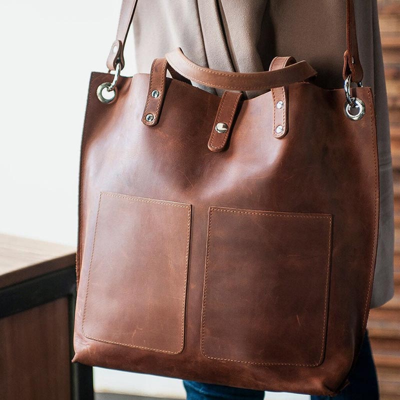 Vintage Ölwachs Leder Crossbody Schultertasche Arbeit Totes für Frauen Geldbörse Handtasche