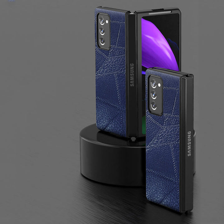 Handyhülle aus echtem Leder für Samsung, bruchfeste Schutzhülle