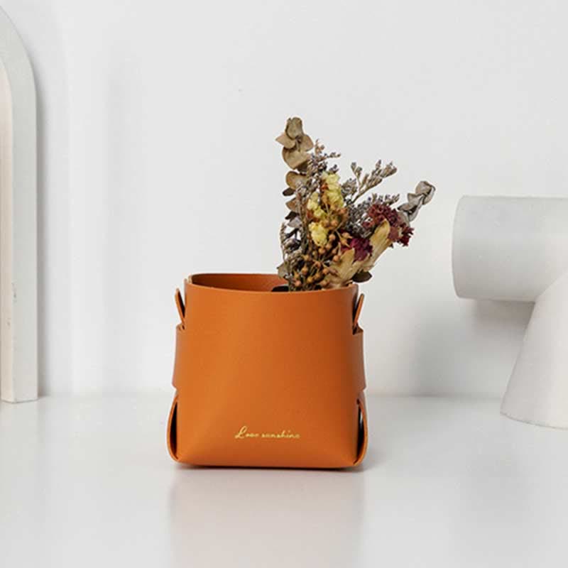 PU Leder Valet Tray Catchall Tisch Organizer Nachttisch Organizer